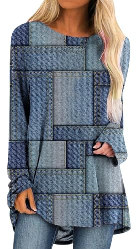 IUYTYSER Tee Shirt Femme Solde Tenue Sport Sweat Plaid Ado Fille Pull De Noel Rose Chemisier Noir Et Blanc Pull Ete Taille L Destockage Vetement