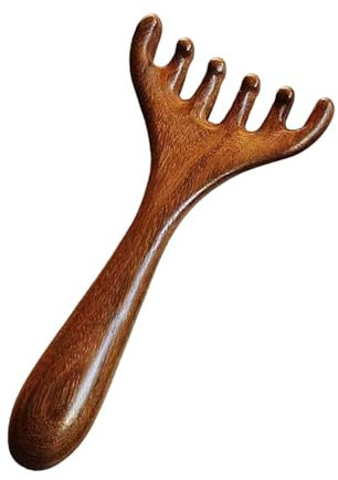 Sandelholz-Kopfhautmassagegerät, Sandelholzkamm für Frauen - Hirschgeweih Nasenschaber,Sandelholz-Kopfhautmassagegerät, Handmassagekamm für die Haarpflege