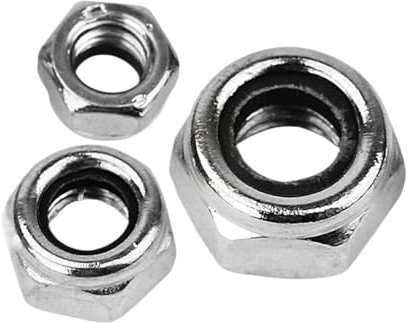 Contratuerca, Tuercas autoblocantes 2/5/25 piezas 304 Acero inoxidable Negro Hex Nylon Insertar Tuerca de seguridad Tuerca Nylock autoblocante Contratuerca M2 M2.5 M3 M4 M5 M6 M8 M10 M12 M16(Acero al