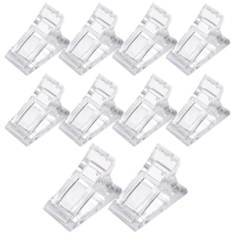Pinze per unghie in gel, pinza per unghie per tenere le unghie in basso, 10 pezzi di stampi per unghie per estensioni delle unghie, pinza per unghie pratica in , pinza di estensione per unghie p