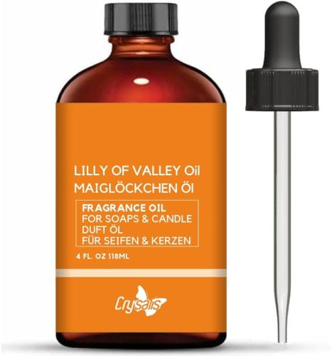 Crysalis Lilly Of Valley Huile parfumée pour fabrication de bougies, savons et mélanges de cire, diffuseurs et loisirs créatifs - Parfum longue durée - 118 ml