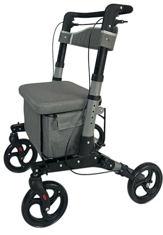 Angel Mobility Breeze Mobility Walker Walking Aid Rollator with Seat Shopping Trolley Cart