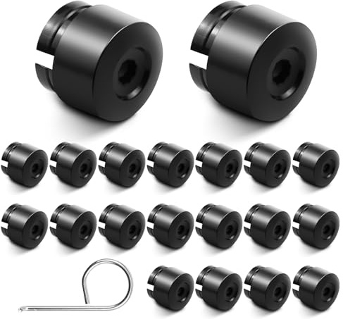 XZMCAT 20 Pezzi Copridado Ruota 19mm, Copri Bulloni Ruota, Tappi per Dadi della Ruota, Copridadi Ruota, Tappi Ruote Auto, per Transporter T5 T6 2003 – 2020, con 1 Strumenti di Rimozione