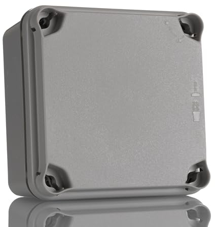 HellermannTyton EL Polystyrol Installationsdose Grau IP67, BxTxH 108mm x 64mm x 108mm