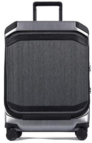 Piquadro PQ Light Premium Front Office Cabin Trolley S Graphite-Black
