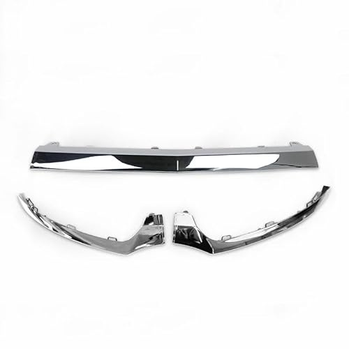 RXRJSU Spoiler Auto Protezione per Benz Classe C W205 2014-2018 paraurti Anteriore Labbro Inferiore Modanatura cromata Kit carrozzeria Accessori Nero Lucido. Labbro Spoiler Durevole(Chrome A Set)