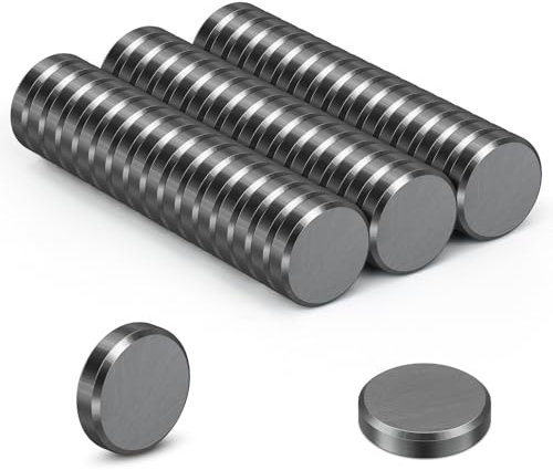 Wukong 50 pezzi Magnete Potente, 20×5mm Calamite Lavagna Magnetica, Magnete in Ferrite, Calamite Frigorifero Calamite Lavagna per Ufficio, Bacheca e Scuola