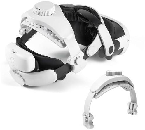Kopfband für Meta Quest 3/2/Pro, Komfort VR Headset Elite Band für Quest 3, Kopfband Zubehör für Meta Quest 3, Verstellbares Leichtes als Ersatz