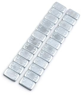 INFINAUTO 60g 2.1oz Wheel Balance Weights for Motorcycle 140 x 19mm 2pcs Stylish Design