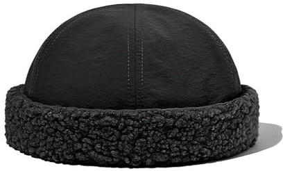 YAMEE Cappello Uomo Invernale Docker Calore,Cappello Donna Invernale Asciugatura Rapida,Beanie Berretto Uomo Polsino Arrotolato Peluche,Berretto Marinaio,Cappellino Docker Unisex Regolabile Elastico