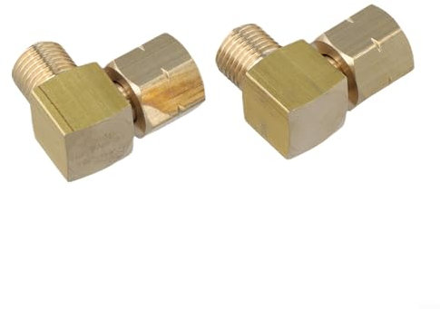 Lot de 2 raccords de tuyau coudés de gaz pour une installation pratique avec cuisinières