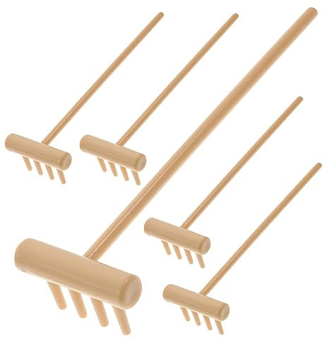 OSALADI 6 Piezas Mini Rastrillos de Arena Zen para Decoración de Mesa Rastrillos Pequeños para y Proyectos DIY Accesorios para de Arena y Paisajismo