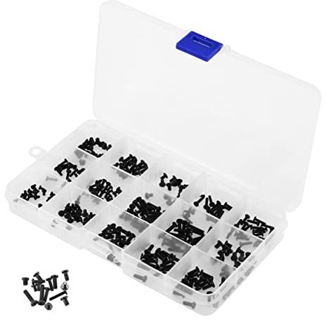 VILLCASE 300 Piezas Tornillos Surtidos para Reparación de Ordenadores Portátiles y Pc Accesorios de Reparación Duradero para Necesidades Diversas Color de Caja Color