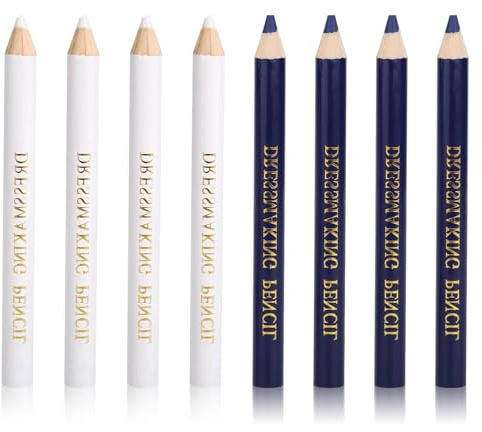 Beauthink 8pcs Fabric Markers for Sewing Erasable, Tailors Sewing Chalk Pencil, Water Soluble Pen, Water Soluble Pen for DIY Crafts, Dressmaking, and Embroidery