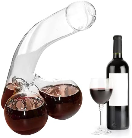Carafe à whisky amusante, Carafe à décanter pour vin rouge, verre borosilicate en forme de réservoir pour la Saint-Valentin, anniversaire, un bar ou une soirée