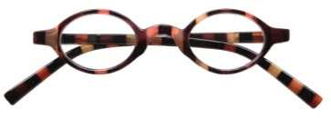 SILAC - Little Brown 7094 - Petites Lunettes de Vue de Lecture avec Verres Ovales pour Femme et Homme - Lunettes Loupe Grossissantes Unisex Légères et Résistantes - Dioptrie + 1,75 - Marrons