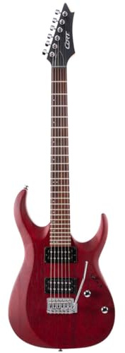 Cort X100 Open Pore Black Cherry E-Gitarre