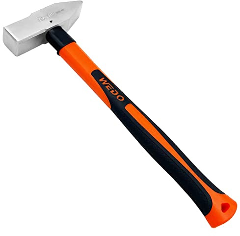 WEDO Cross Pein Hammer,Engineer Hammer,Blacksmith's Hammer,Fiberglass Handle,2lb,Length 340mm,Stainless Steel,Rust Proof,Corrosion Resistant,Die-Forged