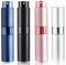 SONGQEE 8ml Travel Perfume Atomiser - 4pcs Mini Refillable Bottle, Aftershave Spray Bottle, Upgraded Atomizer Pod and Refill Pump for Outdoor Traveling