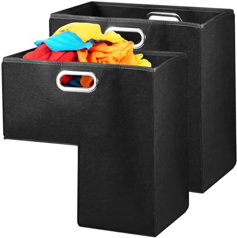 2 cestas de escalera con mango de acero inoxidable en forma de L, cesta de almacenamiento de fieltro para escalones de 42 x 25,5 x 42 cm, organizador de escalera para escaleras alfombradas y de madera