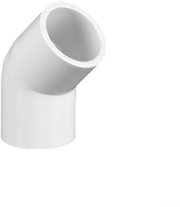 Raccordo a gomito in PVC a 45°, 50 pezzi, per tubi di grado industriale, adattatore giunto da 4/6 mm per sistema idrico, impianto idraulico domestico, costruzione di progetti fai da te