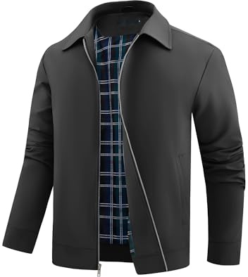 Autsel Chaquetas de Hombre Chaquetas Cortavientos Ligeras Chaqueta Béisbol | Informal, Ropa Deportiva, Verano, al Aire Libre, Casual, Lightweight, Windbreaker, Clothing, Outerwear
