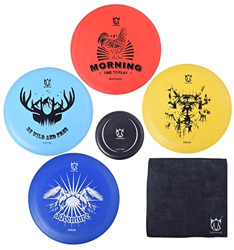 CROWN ME Disc Golf Set mit 4 Discs Set