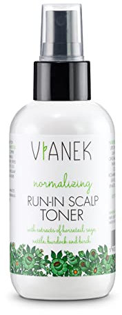 VIANEK normalisierende Toner & Haarwasser für die Kopfhaut mit Schachtelhalm, Salbei, Brennnessel, Klette und Birke. Vegan Naturkosmetik für Frauen und Männer. Größe 150 ml