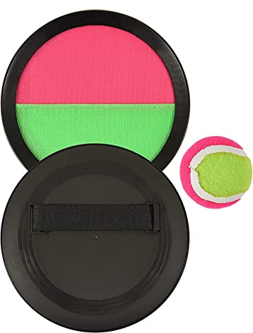 eMKay® Catch Ball Set | Toss and Catch Kids Sucker Sticky Ball Paddle Tennis Toy Outdoor Activities Parent & Child Interactive