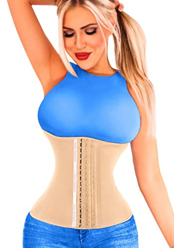 Luracontura Corset Korsett Damen, Hochwertiger Waist Trainer, Bauchweg Sofort-Effekt, Korsagen für eine Schmalere Taille, Taillenmieder für schöne Sanduhr- Figur