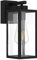 K-Bright Wandleuchte außen (Laterne) IP65 wasserdicht Schwarz (1 flammig, E27) Vintage Outdoor Wandlampe, max. 40 Watt, ußenleuchte für Terrasse u. Hof (Glühbirne nicht enthalten)