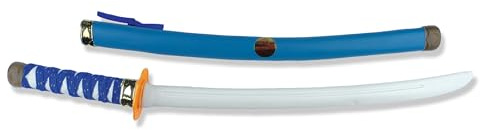 Lizzy | Ninja Toy Sword with Scabbard | 53cm, Blue, Reusable Plastic | Lightweight, Designed for Children, Assorted Colours | Suitable for Costumes, Roleplay, Imaginative Play