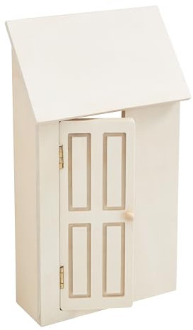 VBS Miniatur Eingangstür Lars - Kompaktes Design, perfekt für Miniaturwelten - Größe 7x3 cm - Türen, Miniaturtüren, Eingang, Puppenhauszubehör, mini Tür, VBS Bastelbedarf