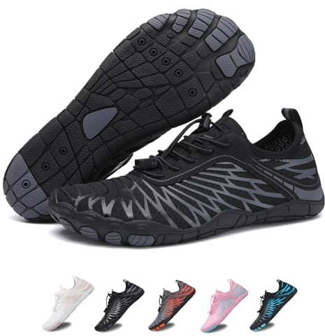 Hike Barefoot Shoes for Womens Men,Quick Dry Water Shoes,Beach Pool Aqua Swim Surf Hiking Walking Shoe,Non-Slip Athletic Footwear Wide Toe Water Shoe