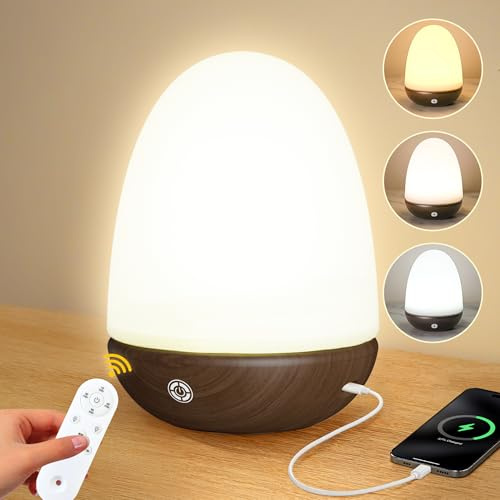 OYADISIIOP Tageslichtlampe, 15000 LUX Lichttherapielampe mit Fernsteuerung, Tageslichtlampen mit Einstellbaren Lichtfarben, Helligkeiten und Timer, LED Simulation von Tageslicht(Dunkle Holzmaserung)
