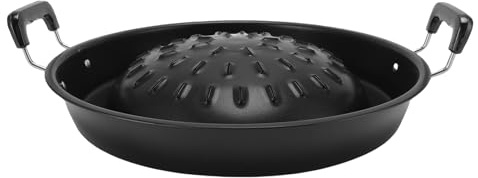 lvifloae Thai BBQ Grill Pan Hot Pot Grill Pentola a Carbone 2 in 1 Antiaderente Riscaldamento Uniforme Alluminio per Interni ed Esterni per Riunioni di Famiglia (35 cm/13,78 pollici Nero)