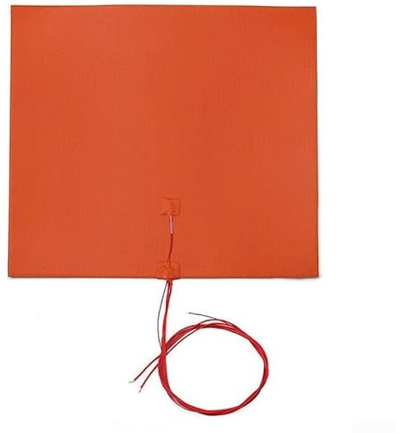 Tappetino riscaldante in silicone, 350 x 350 mm, 220 V, 1400 W, ad alte prestazioni, per letto caldo, riscaldamento rapido, isolamento sicuro