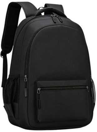 Damryggsäck unisex fritidsväska, hög densitet, slät dragkedja, svart, Siehe Beschreibung, Se beskrivning