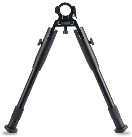 FOCUHUNTER Bipod Tactical Barrel Mount Bipod 8-10 Inches - Swivel Stud Extendable Spring Tension Adjustable for Air Rifle