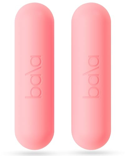 Bala Bars Dumbbell Set for Women & Men, 3lb Dumbbells (Blush) - Set of 2 Bars Designed for Walking, Strength Training, HIIT, Boxing & Aerobics - Dumbbell Weights for Working Out at Home