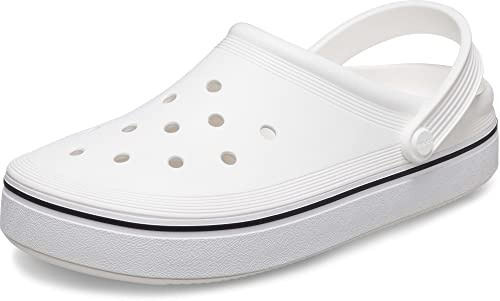 Crocs Unisex Erwachsene Mickey Off Court Clog, Weiss/opulenter Garten, 15 Women/13 Men