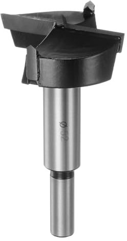 HARFINGTON Forstner Drill Bit 52mm (2-1/16) Tungsten Carbide Wood Forstner Bit Opener Cutter for Hinge Hole Drilling Woodworking, Black