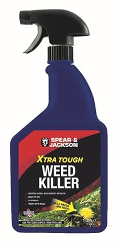 1L Glyphosate Weed Killer Spray -Xtra Tough Weed Killer Spray - Kills Moss & Weeds - Greens, Thickens and Creates A Stronger Lawn.
