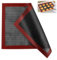 Tapete Silicona Horno, 40x30cm Alfombrilla Microperforada Para Horno, Reutilizable Antiadherente Antideslizante Tapete de Silicona Para Hornear, Alfombrilla para Hornear para Pizza, Galletas, Pasteles