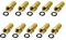 Premium X 10x F-Stecker 8 mm mit Gummidichtring für Koaxialkabel Antennenkabel Koax Kabel