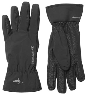 Sealskinz Unisex Allwetter Wasserdichter Leichtgewichtiger Handschuh – Schwarz, XL