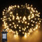 YOSION 20M LED String Fairy Lights On Dark Green Cable with Various Light Effects, Ideal for Christmas Tree, Xmas, Party,Wedding,ETC (Warm, 200 LEDs)