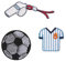 LÄSSIG Textilsticker selbstklebend, zum Aufbügeln/Textile Woven Sticker Stick on Football