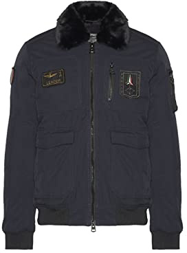 Aeronautica Militare Chaqueta Hombre AB2041 Pilot Azul Oscuro Piloto Flechas Tricolores (50), azul oscuro, 50