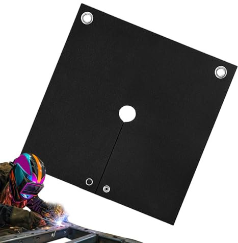 Coperta antincendio, coperta per saldatura ignifuga, Coperta antincendio in feltro di carbonio addensato da 12x12 pollici, Telo ignifugo protettore per tubi, coperta estinguente per isolamento termico